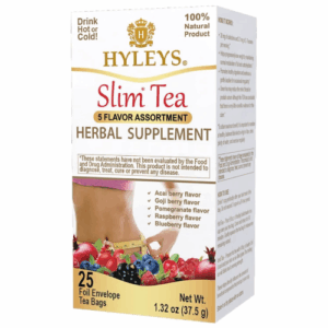 Hyleys Slim Tea 5 Flavor Assortment - Weight Loss Herbal Supplement Cleanse and Detox